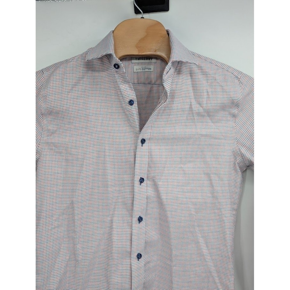 Twillory Mens Long Sleeve button down dress shirt 15.5 34/35 Tailored Fit - Picture 2 of 7